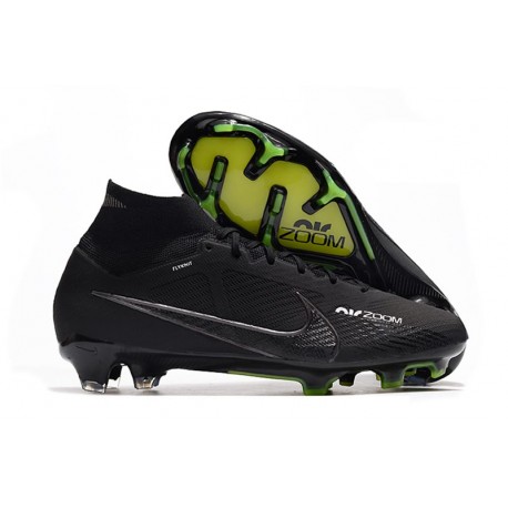 Nike Zoom Mercurial Superfly 9 Elite FG Shadow - Svart Grå Vit Neon