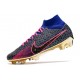 Nike Zoom Mercurial Superfly 9 Elite FG Blå Rosa Svart