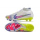 Nike Air Zoom Mercurial Superfly IX Elite FG Vit Blå Rosa 