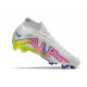 Nike Air Zoom Mercurial Superfly IX Elite FG Vit Blå Rosa 