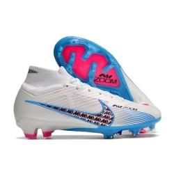 Nike Air Zoom Mercurial Superfly IX Elite FG Vit Blå